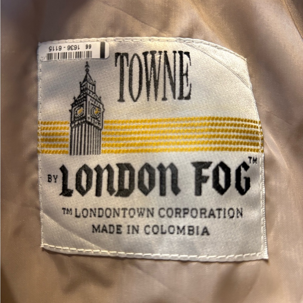 Vintage London Fog Double Breasted Trench Coat, Size 10 Petite - Picture 12 of 14